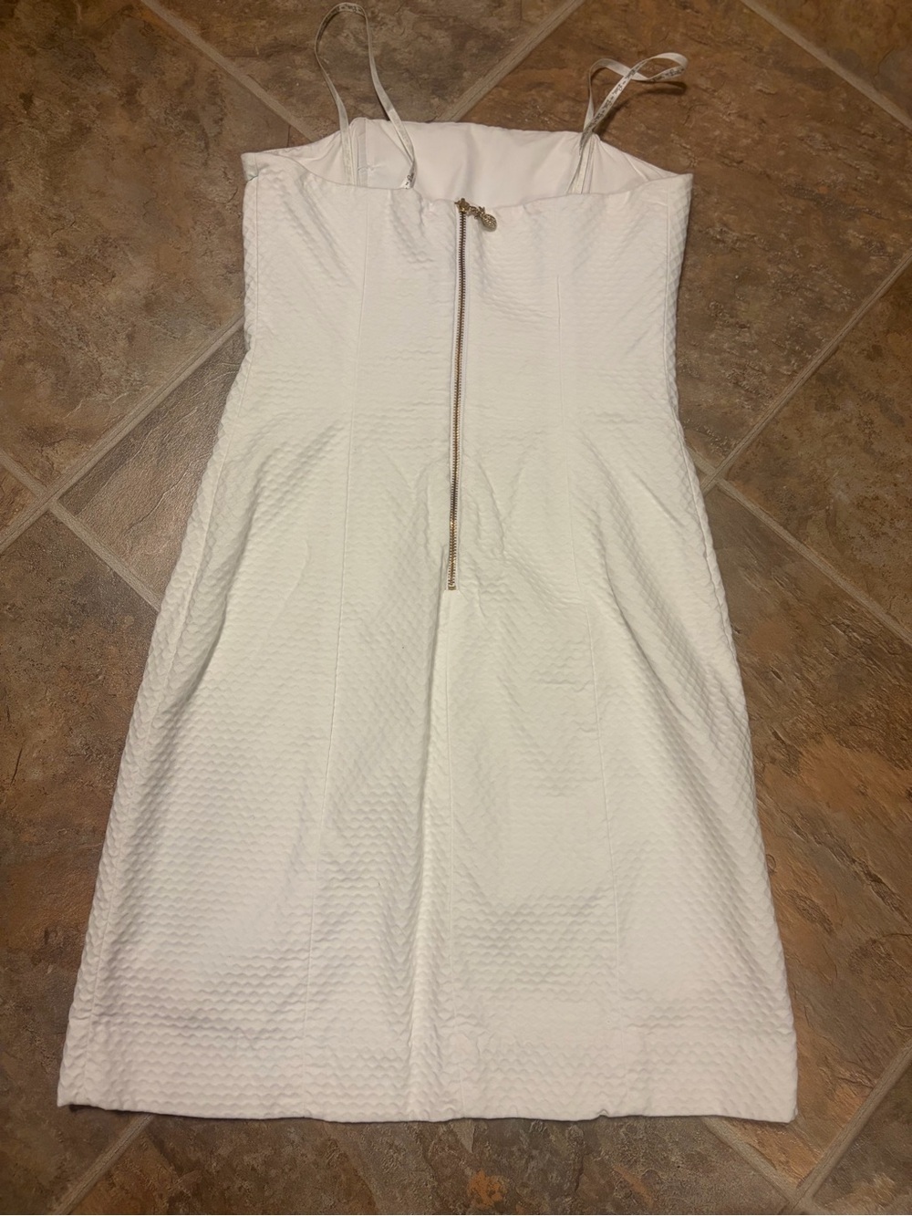 Lilly Pulitzer White Strapless Lace-Trim Mini Dress - Picture 3 of 6